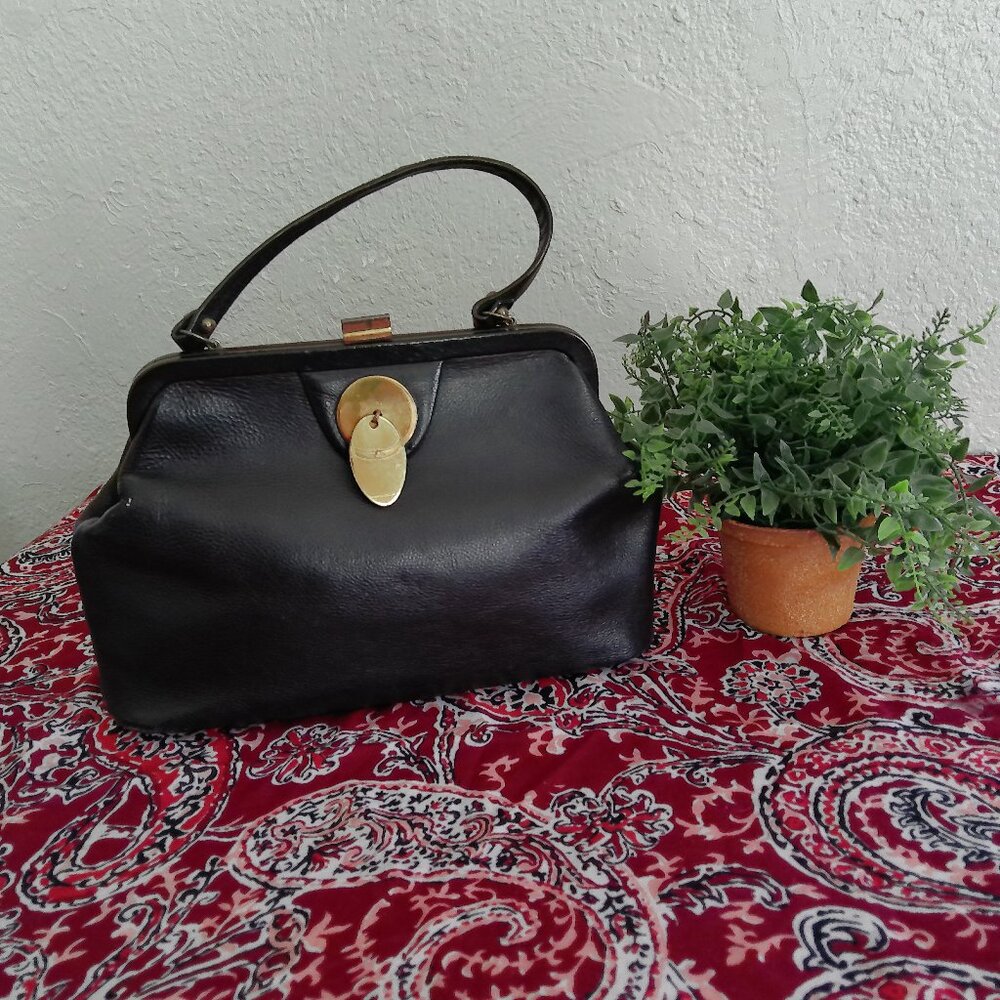 Vintage  Black Hand Bag / Calderon Purse /50's/60's/Women's Accessories